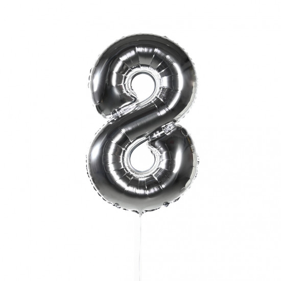 Воздушные шары Воздушные шары Цифры (серебро) 8