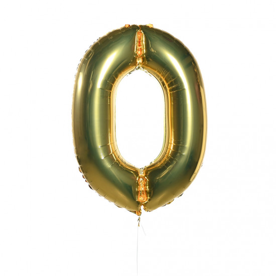 Воздушные шары Воздушные шары Цифры (золото) 0