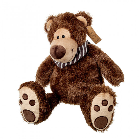 Мягкие игрушки Медвежонок в полосатом шарфе