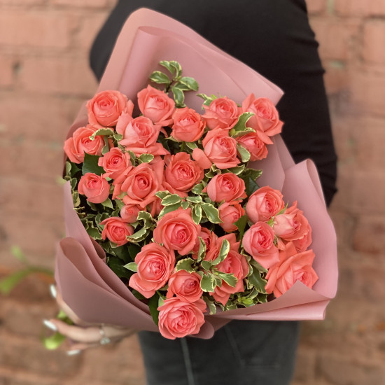 Кустовая роза Букет из 9 кустовых роз
