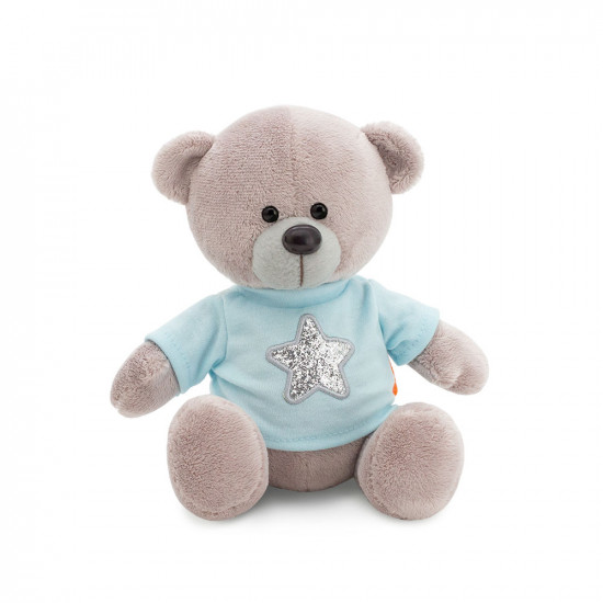Мягкие игрушки Медведь Топтыжкин звезда (серый) 17 см