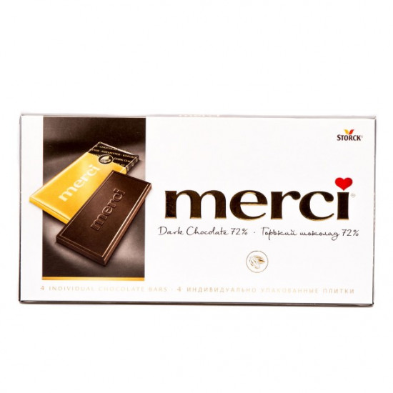 Конфеты к букетам Шоколад "Merci" горький. 100гр